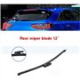 Kit de balais d'essuie-glace avant et arrière pour voiture compatible avec KIA Cee'd Ceed XCeed CD 2018-2023 Pare-brise Pare-bri