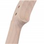 Yibuy Manche de violon sculpté à la main en érable pour violon 4/4