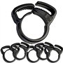 Suinga Lot de 25 Colliers d'Irrigation Goutte à Goutte 16 mm Noir – Fixation Tuyau pour Système Irrigation Goutte à Goutte