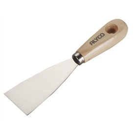 Alyco - Spatule Flexible en acier au carbone avec Manche en Bois