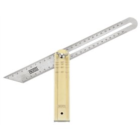 Alyco - Fausse équerre en inox manche aluminium