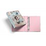 Miquelrius Classeur à anneaux Format A4 4 anneaux 40 mm Couverture en carton rigide plastifié ANEKKE Collection Traveller