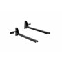 Sauvic 89440 Séchoir à Linge Mural Rabattable Acier Noir 54 cm