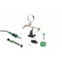 SALKI | Kit de Soudage | Trousse avec Fers à Souder d'Étain 100W et 30W | Support et Pointes Interchangeables | Vert