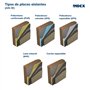 INDEX A PERFECT FIXING - AISW060【AIS-W】 Rosace plastique pour fixation mécanique de panneaux isolants en bois, Ø60 mm, boîte de 