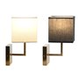 Applique Murale DKD Home Decor Blanc Noir Doré 50 W 220 V 15 x 19 x 27 cm 15 x 19 x 30 cm (2 Unités)