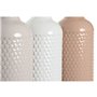 Vase DKD Home Decor Terre cuite Mauve Rose clair Dolomite 13 x 13 x 41 cm (3 Unités)
