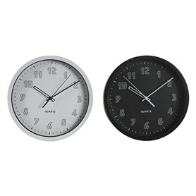 Horloge Murale DKD Home Decor Blanc Noir PVC 25