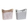 Porte-revues DKD Home Decor Bleu Blanc Gris Rose clair Polyuréthane PVC 39 x 21 x 34 cm (2 Unités)