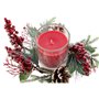 Bougie DKD Home Decor Rouge Vert 20 x 20 x 9 cm 8 x 8 x 9 cm (2 Unités)
