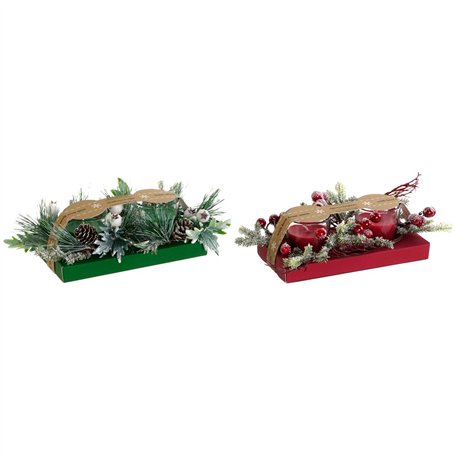Bougie DKD Home Decor Rouge Vert 5