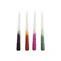 Chandelles DKD Home Decor Bicolore 2 x 2 x 25 cm 2 x 2 x 20 cm (4 Pièces) (4 Unités)