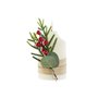 Bougie LED DKD Home Decor Blanc 7 x 7 x 12 cm (AA)