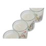 Bougie DKD Home Decor Blanc 5 x 5 x 6 cm (4 Unités)