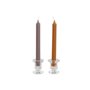 Chandelles DKD Home Decor Gris Orange Noël 2 x 2 x 20 cm (4 Pièces) (2 Unités)