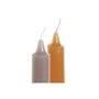 Chandelles DKD Home Decor Gris Orange Noël 2 x 2 x 20 cm (4 Pièces) (2 Unités)