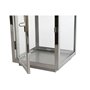 Bougeoir DKD Home Decor Doré Argenté Aluminium Verre 14 x 14 x 35 cm (2 Unités)