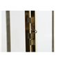 Bougeoir DKD Home Decor Doré Argenté Aluminium Verre 14 x 14 x 35 cm (2 Unités)
