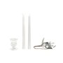 Chandelles DKD Home Decor Blanc Noël 21 x 10 x 5 cm 2 x 2 x 20 cm (4 Pièces)
