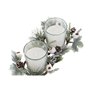 Chandelles DKD Home Decor Blanc Noël 10 x 10 x 7 cm 19 x 10.5 x 7 cm (2 Unités)