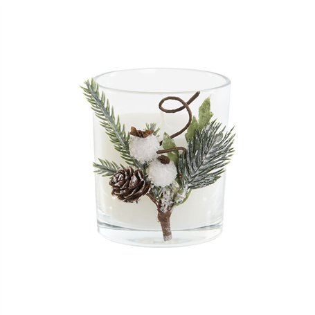 Bougie DKD Home Decor Blanc Noël 10