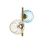 Lampe de bureau DKD Home Decor Multicouleur Doré Verre Mélamine 40 W 220 V 32 x 32 x 58 cm