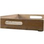 Jeux de plateaux Home ESPRIT Blanc Naturel Indien 44 x 29 x 5 cm (2 Unités)