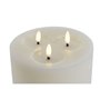 Bougie LED Home ESPRIT Beige 15 x 15 x 7 cm (AA)