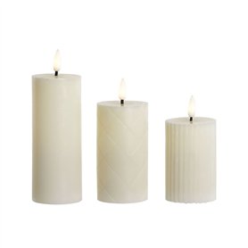 Bougie LED Home ESPRIT Beige 5