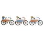 Figurine Décorative Home ESPRIT Bleu Vert Orange 31 x 8