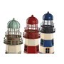 Figurine Décorative Home ESPRIT Bleu Rouge Crème Bleu ciel 13 x 13 x 32 cm (3 Unités)