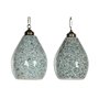 Suspension Home ESPRIT Vert Bleu ciel Métal Verre 25 W 23 x 23 x 66 cm (2 Unités)