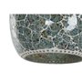 Suspension Home ESPRIT Vert Bleu ciel Métal Verre 25 W 23 x 23 x 66 cm (2 Unités)