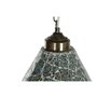 Suspension Home ESPRIT Vert Bleu ciel Métal Verre 25 W 23 x 23 x 66 cm (2 Unités)