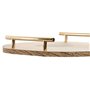 Centre de Table Home ESPRIT Marron Doré 30 x 30 x 4 cm (2 Unités)