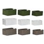 Set de basket Home ESPRIT Vert Gris Crème Métal polypropylène (3 Pièces) (3 Unités)