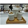 Huilier Home ESPRIT Blanc Bambou Porcelaine