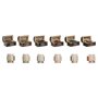 Support Home ESPRIT Bois de manguier Mandala Indien 9,5 x 5,5 x 6 cm Encens (6 Unités) (10 Unités)