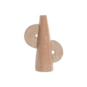 Vase Home ESPRIT Marron Clair Terre cuite Naturel 24 x 12 x 36 cm
