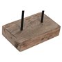 Figurine Décorative Home ESPRIT Marron Argenté Naturel 19 x 9 x 28 cm (2 Unités)
