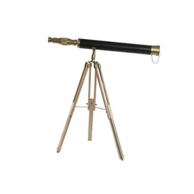 Figurine Décorative Home ESPRIT Marron Doré Vintage Télescope 63 x 40 x 70 cm
