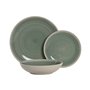 Assiettes Home ESPRIT Blanc Vert Grès 18 Pièces
