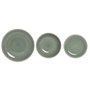 Assiettes Home ESPRIT Blanc Vert Grès 18 Pièces