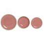 Assiettes Home ESPRIT Blanc Rose Grès 18 Pièces