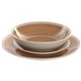 Assiettes Home ESPRIT Blanc Orange Grès 18 Pièces