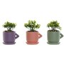 Plante décorative Home ESPRIT Polyéthylène Ciment Urbaine 9 x 7 x 12 cm (3 Unités)