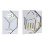 Décoration lumineuse Home ESPRIT Acrylique Urbaine 21 X 1,5 X 30 CM (2 Unités)