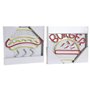 Décoration lumineuse Home ESPRIT Acrylique Urbaine 30 X 1,5 X 28 CM (2 Unités)