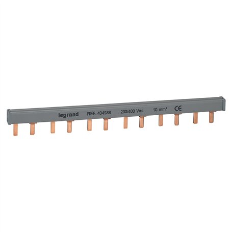 Legrand 404938E Peigne d'alimentation répartiteur bipolaire de 12 modules