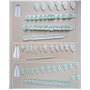 DUORUI Lot de 5 Douilles à Pâtisserie Embouts de Glaçage en Acier Inoxydable Réutilisable pour Décoration Gâteaux Forme de Feuil